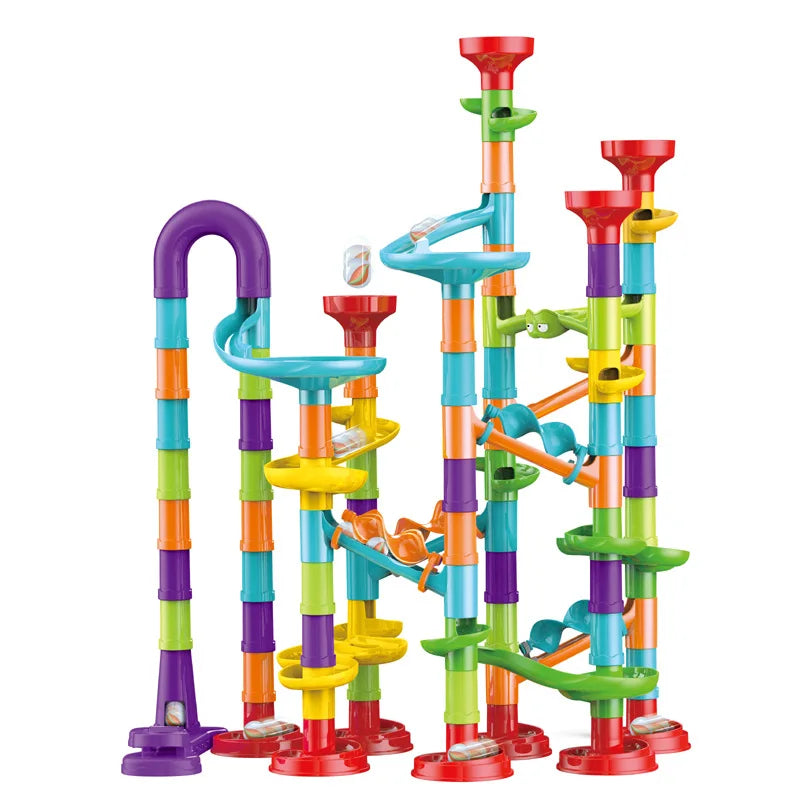 Marble Run Race Track Building Blocks Kids 3D