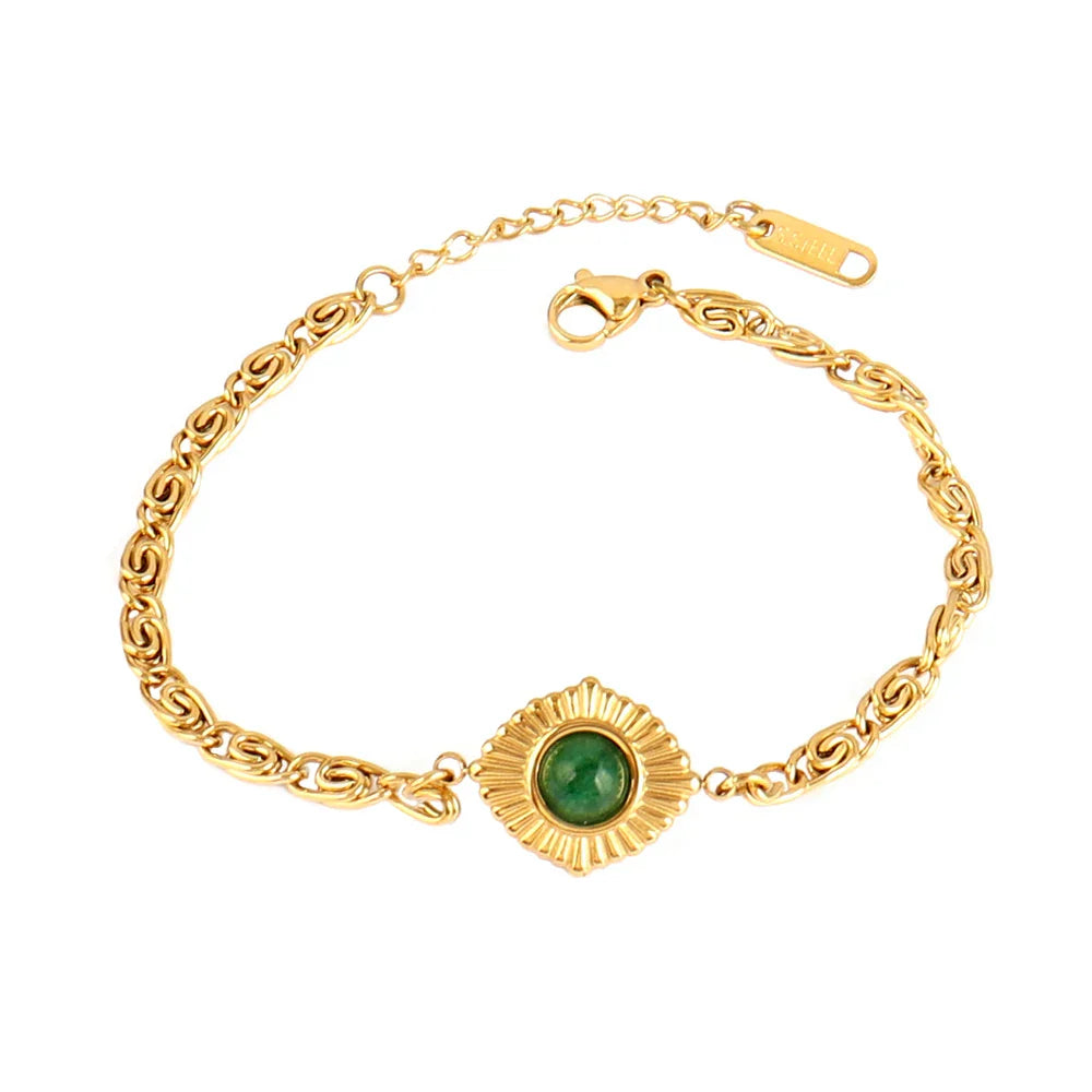 Heart Pendant Stainless Steel Bracelet Women Fashion 316L