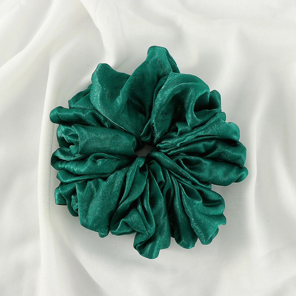 Big Size Shiny Chiffon Scrunchies for Muslim Women