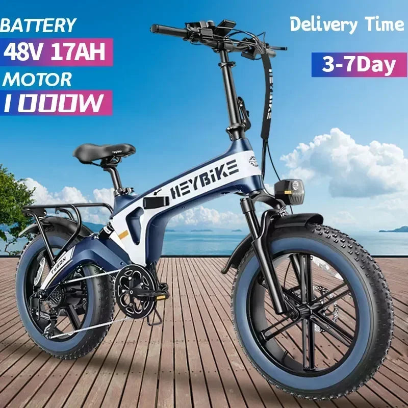 Heybike Tyson Folding Electric Bike for Adults, [Unibody