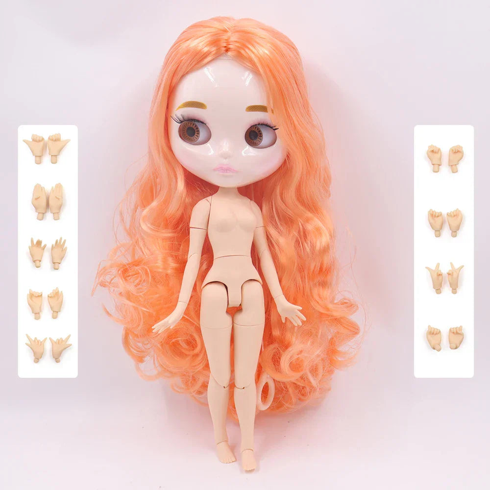 ICY DBS Blyth Doll 1/6 Joint Body 30CM BJD toys Natural shiny face with extra hands AB DIY Fashion Dolls girl gift