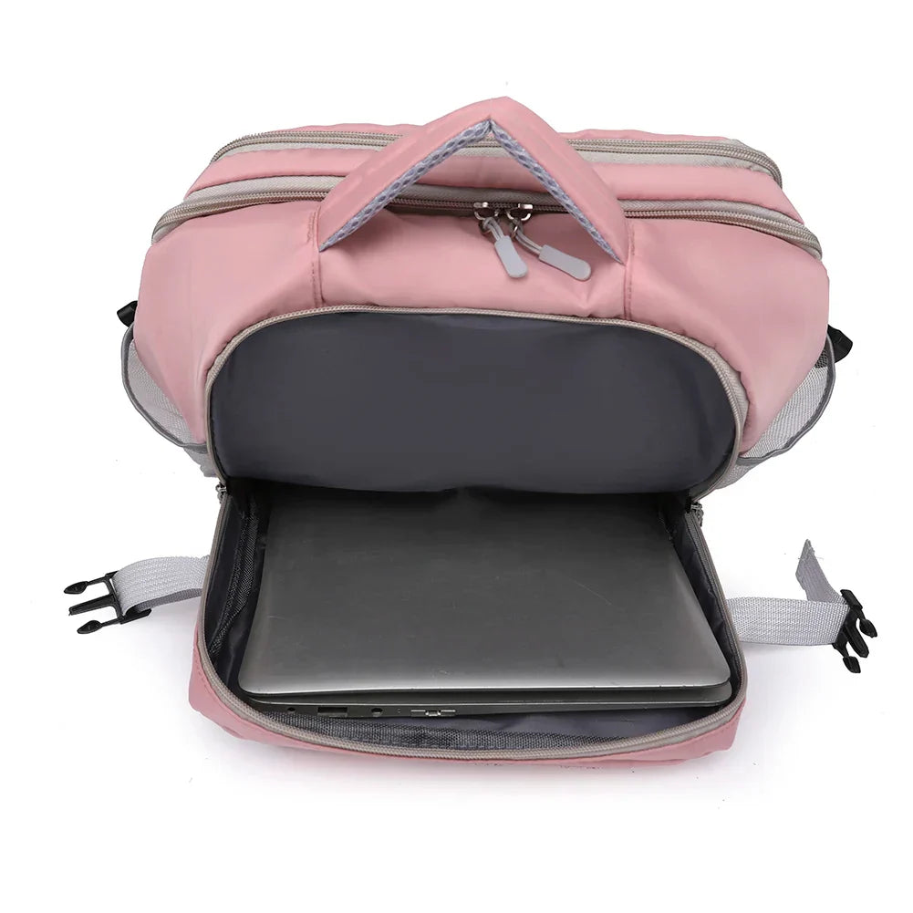 Unisex Backpack MultiPockets Large Luggage Bag with Shoes