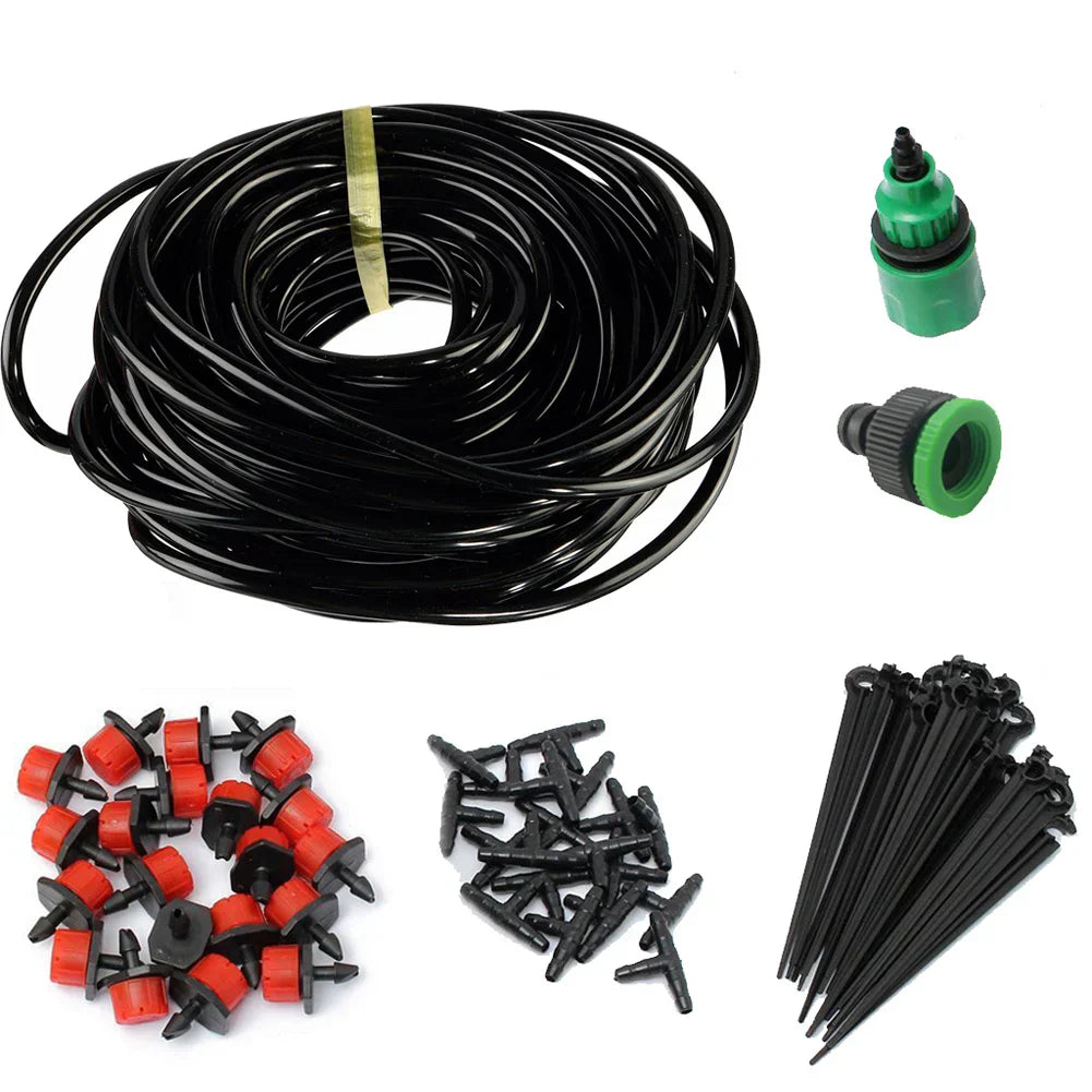5/15/25m Garden Water Irrigation Kit Adjustable Automatic Garden
