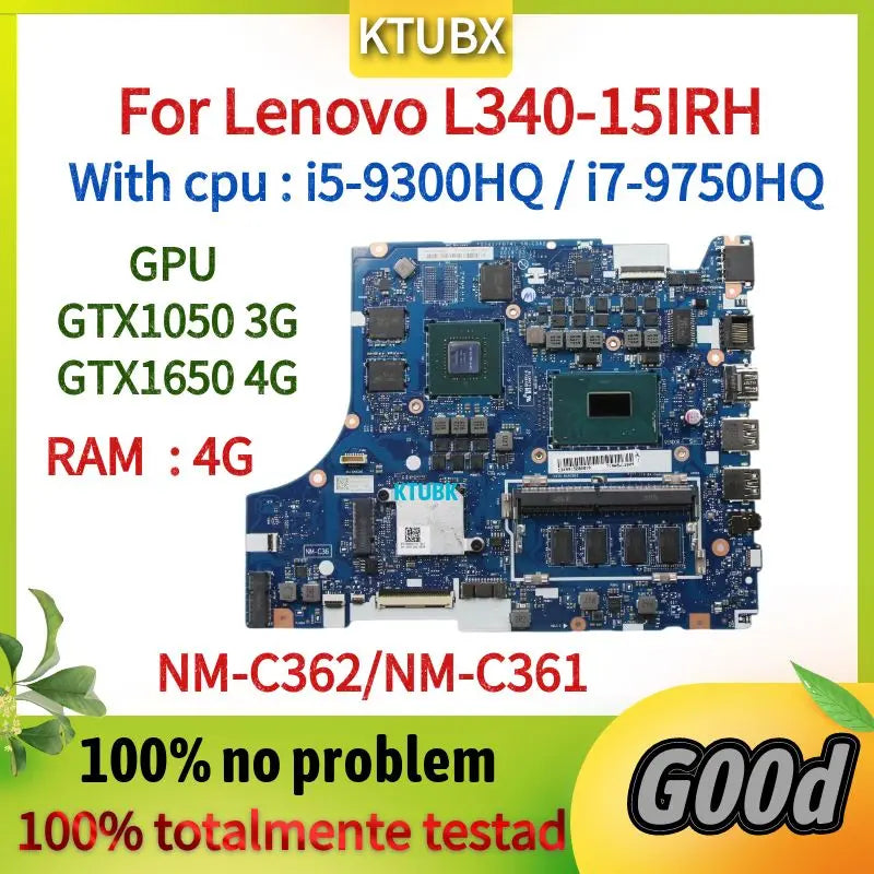 NM-C361 NM-C362 for Lenovo L340-15IRH L340-17IRH Laptop Motherboard.with