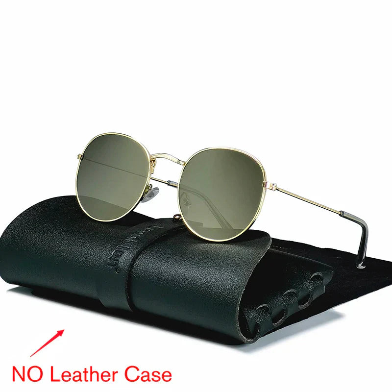 LeonLion 2023 Round Retro Sunglasses Men Round Vintage