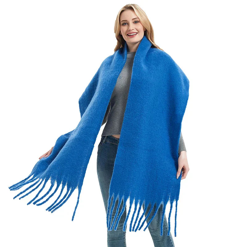 Free Shipping 2023 Winter Plaid Vintage Scarf Women