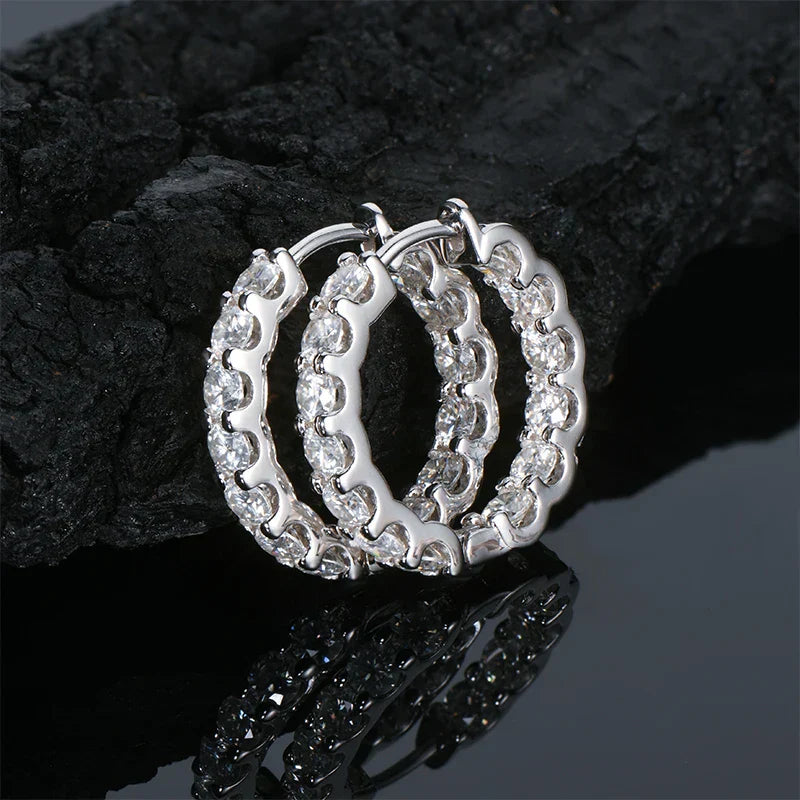 IOGOU Hoops 100% 925 Sterling Silver Real 3mm