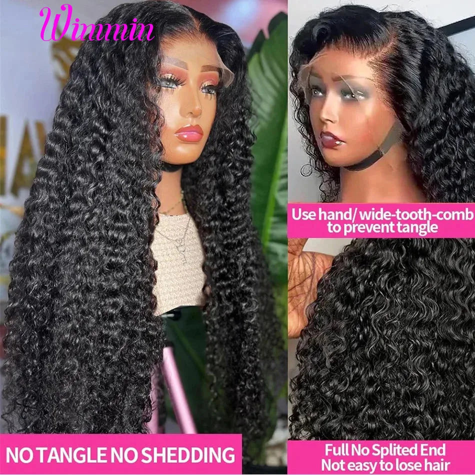 13x6 HD Lace Frontal Wigs Deep Wave Glueless