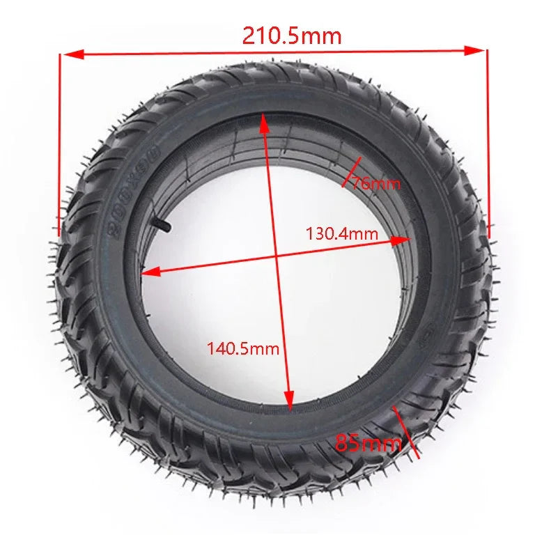 Electric scooter tires 200x90 solid Balance car 8-inch widened Off-road