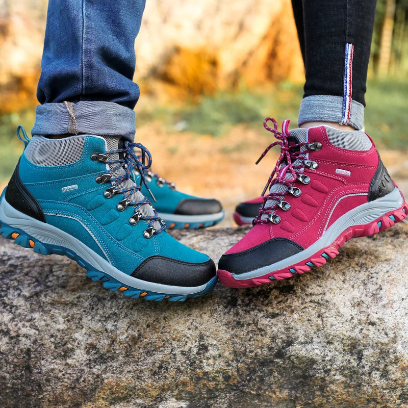 Women Hiking Waterproof Trekking Boots Winter High Top