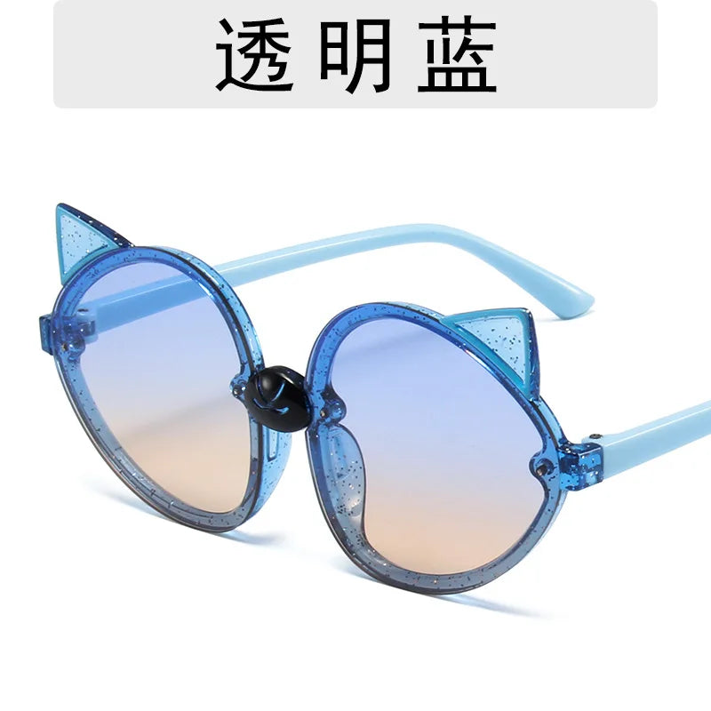 Boyarn New Candy Color Children's Glasses Personality Glitter