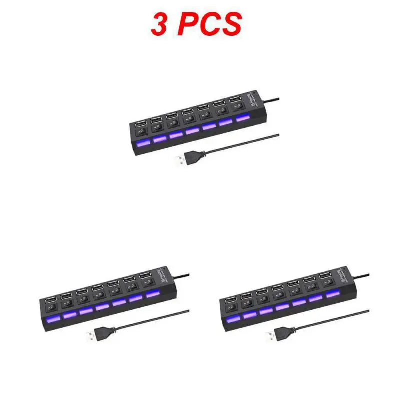 1~8PCS USB Hub USB 2.0 Hub Multi USB