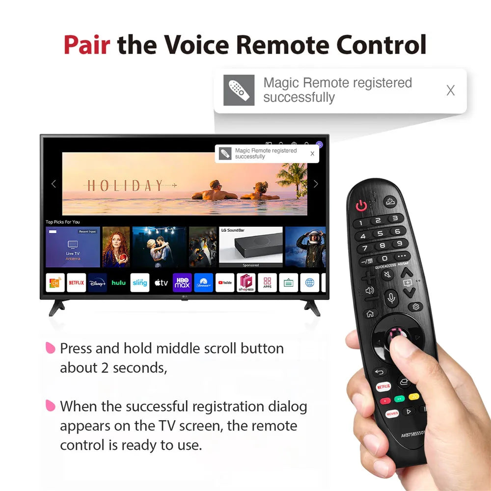 AKB75855501 Voice Magic Remote Control for LG Smart