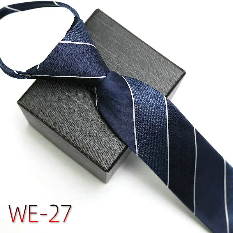 New Suit Business Zipper Tie for Man 48*7cm