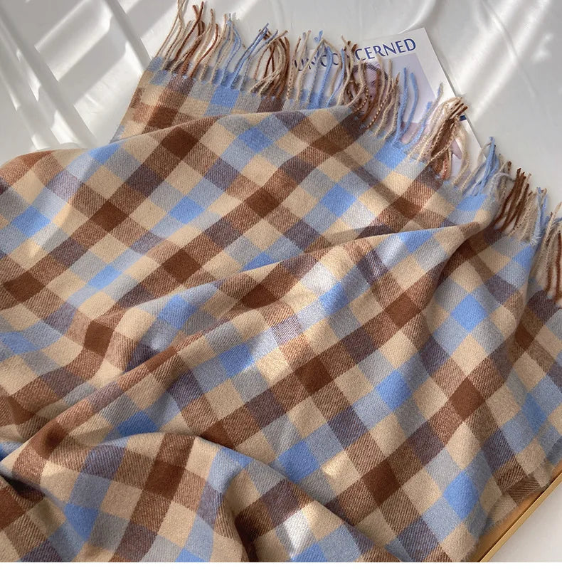 2023 Pamwallymensa Women's Scarf Winter Luxury Brand Tippet