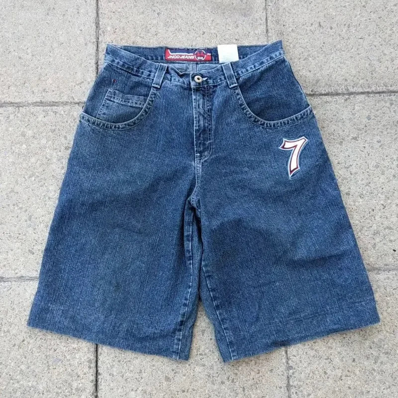 Streetwear JNCO Shorts Y2K New Harajuku Dice 7