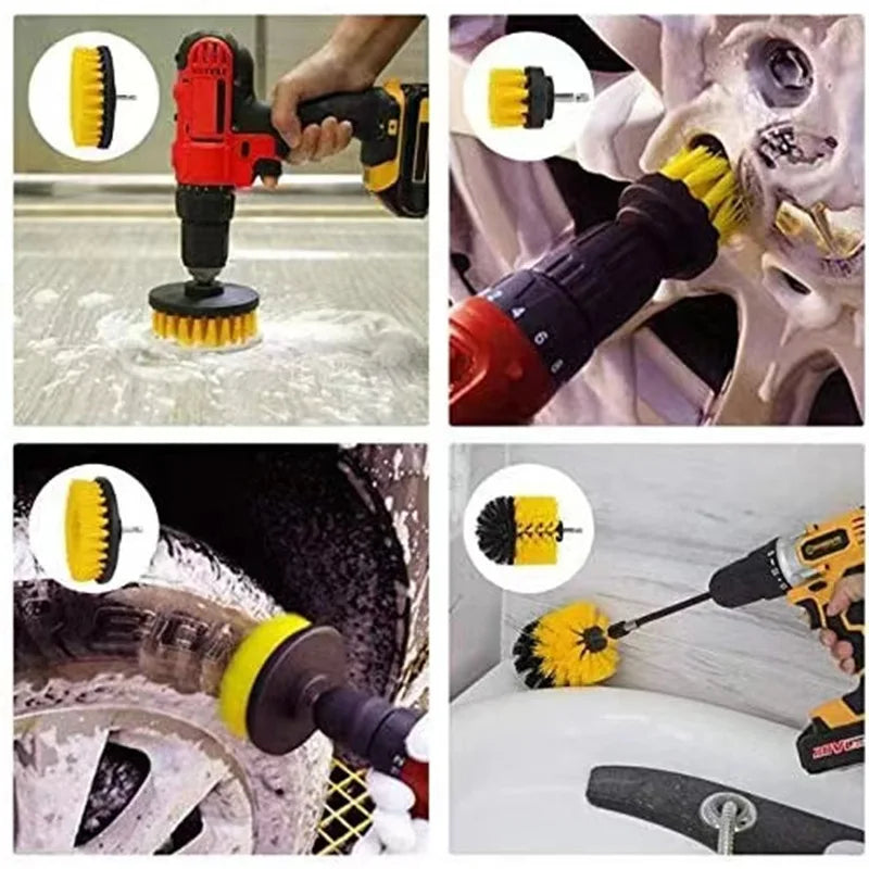 Electric Drillbrush Scrub Pads Grout Power Drills Scrubber