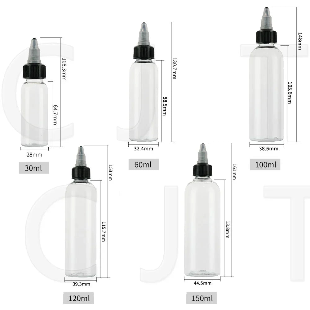 30Pcs 30ml 60ml 100ml 120ml 150ml Plastic Empty