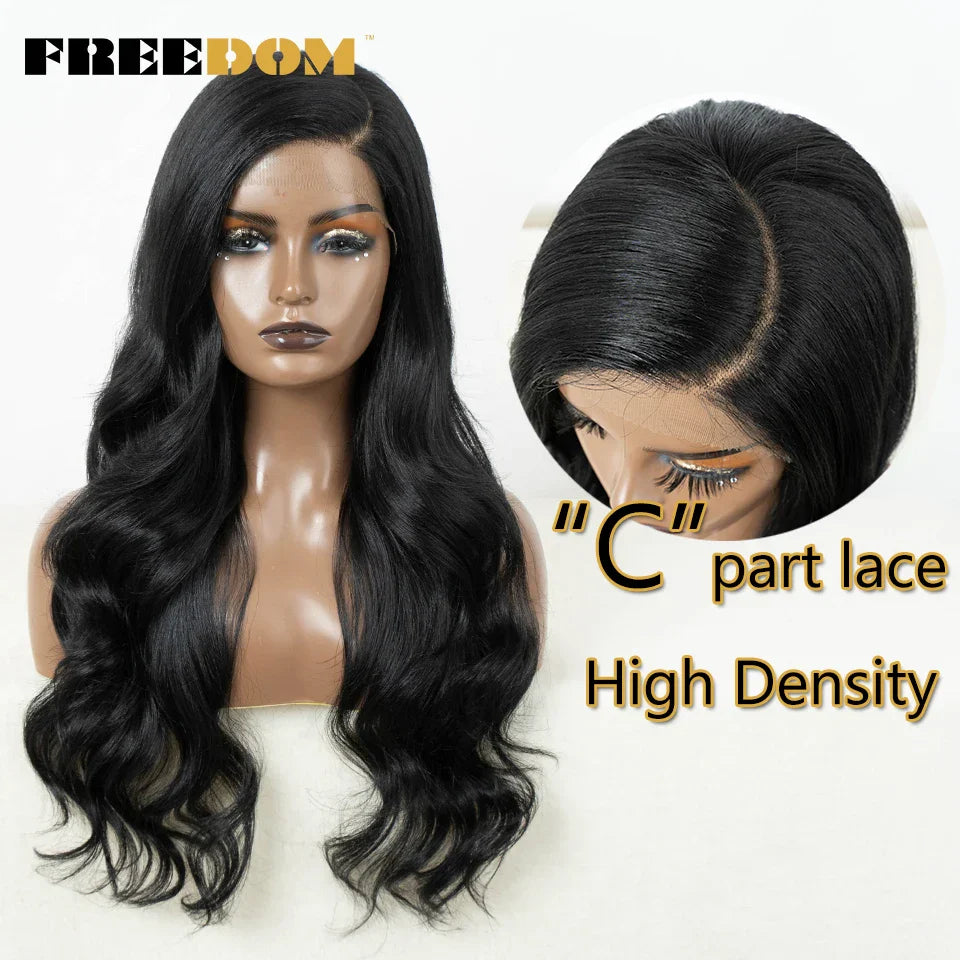 FREEDOM Synthetic Lace Front Wigs for Women C