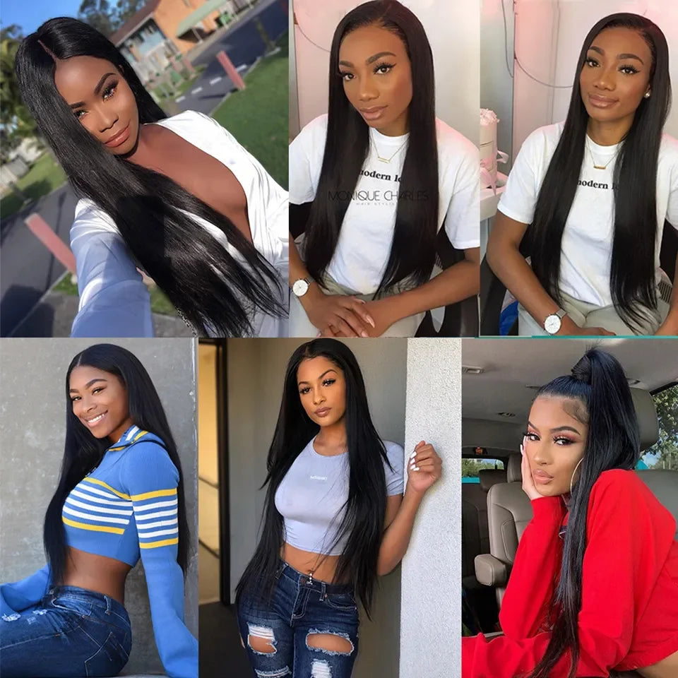 30 Inch Lace Front Wig Brazilian Bone Straight