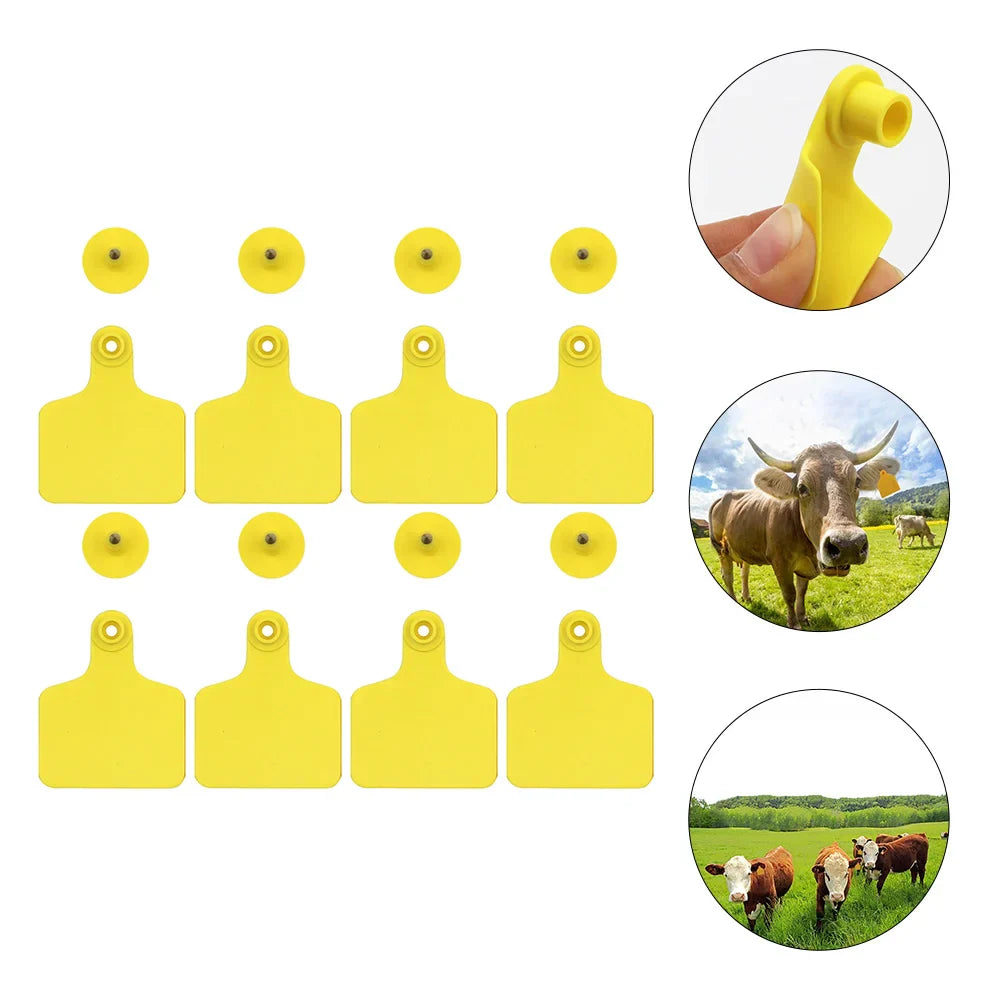 100 Pcs Digital Signage Cattle Ear Tag Animal