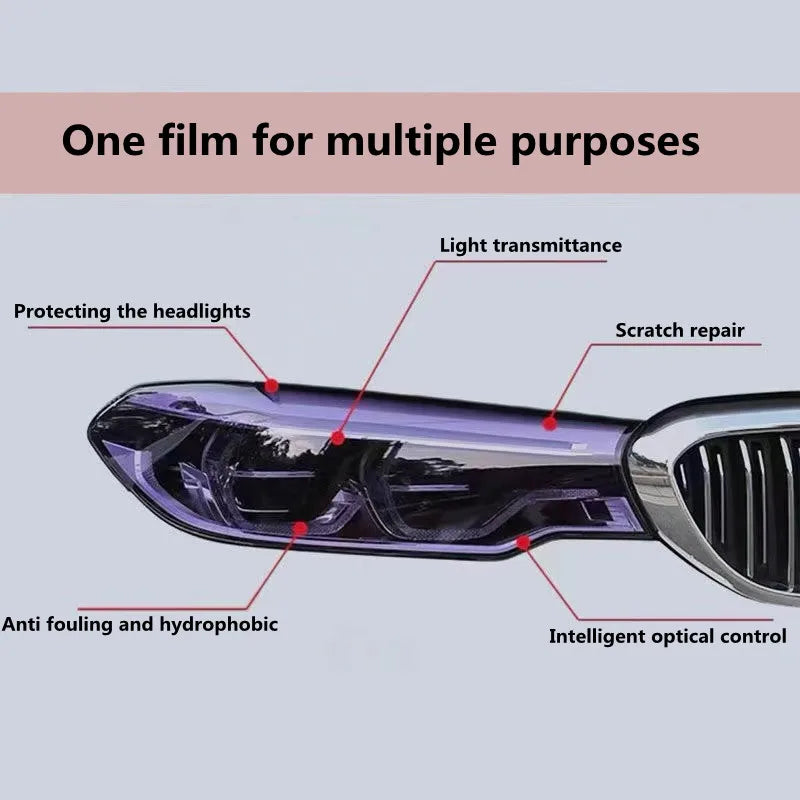 TPU Photochromic Headlight Protection Film PPF Paint Protection