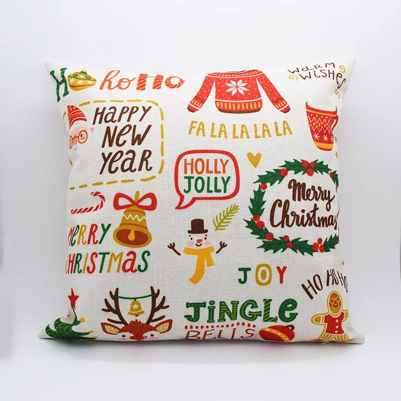 5pcs Sublimation DIY White Blank Linen Square Merry