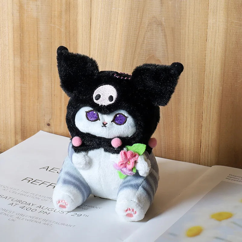 Sanrio Keychain Kuromi Ugly Fish Cat Cinnamoroll Crossdressing