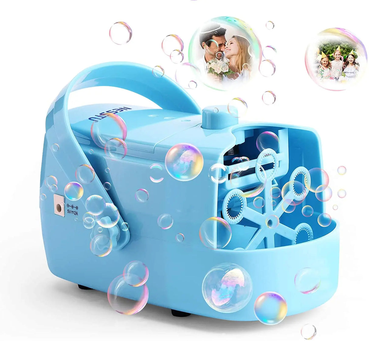 Bubble machine portable fully automatic support plugin or