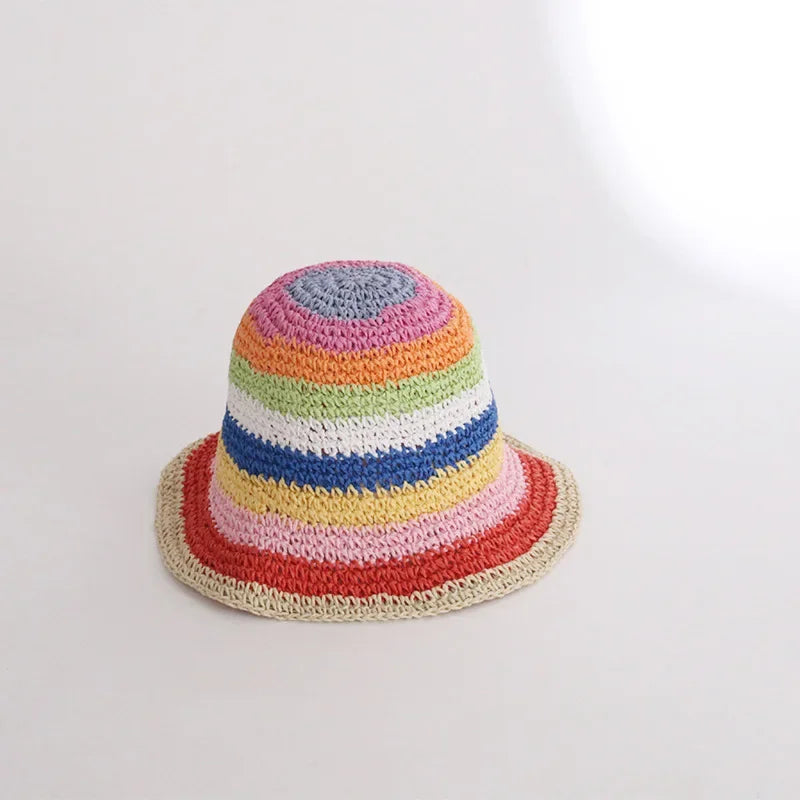 Women's Large Brim Straw Beach Hats Girl Cap