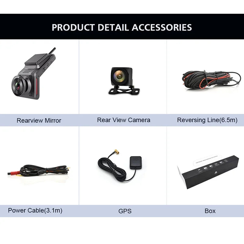 Bluavido 4G Mini Dash Cam FHD 1080P GPS