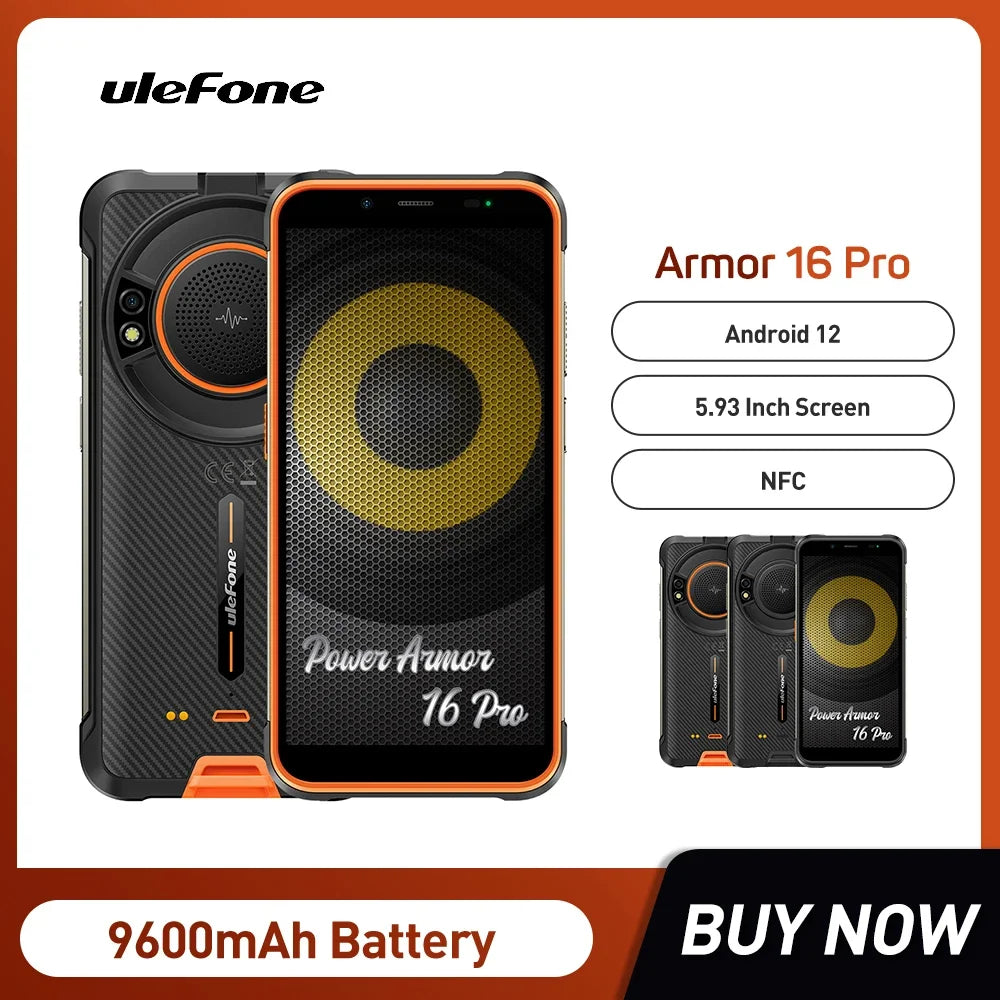 Ulefone Power Armor 16 Pro Rugged Smartphones Octa