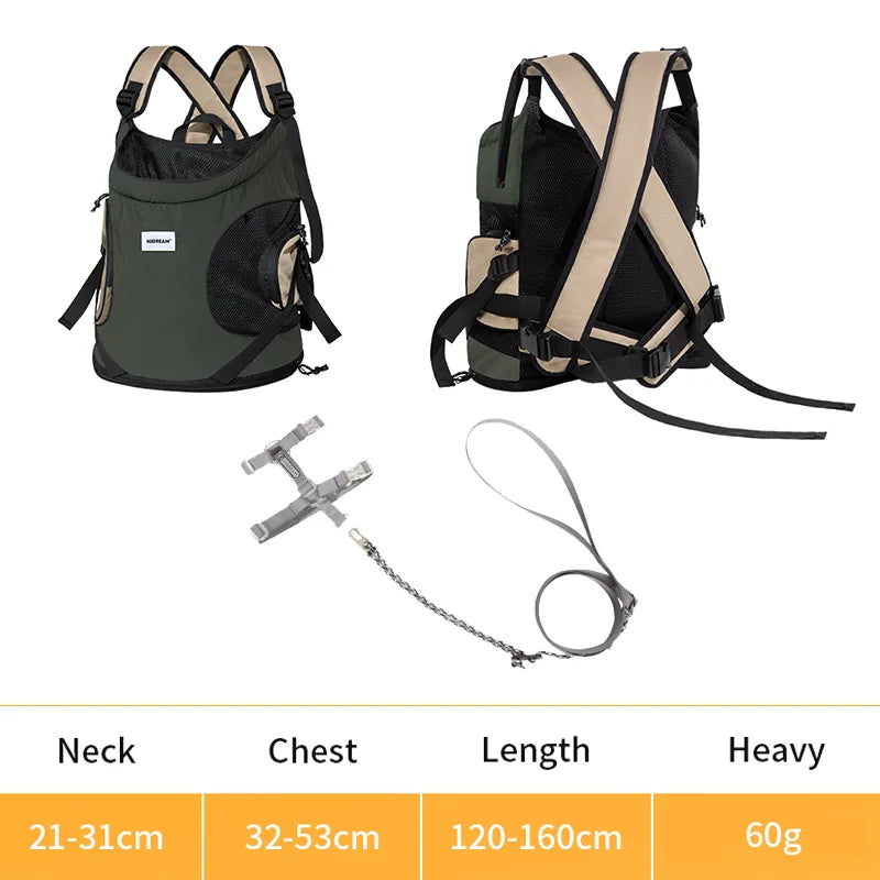 Puppy Kitten Travel Chest Sling Bag Pet Front