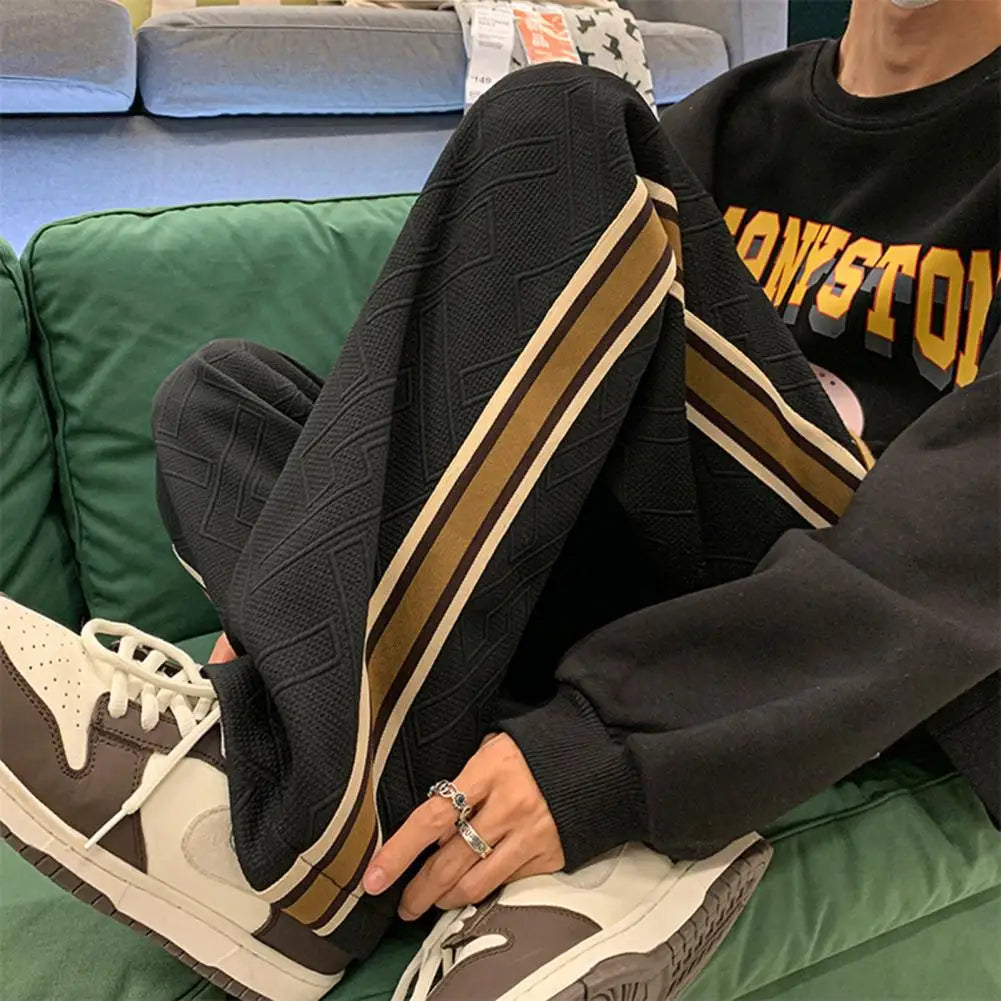 Men Pants Hip Hop Loose Wide Leg Elastic