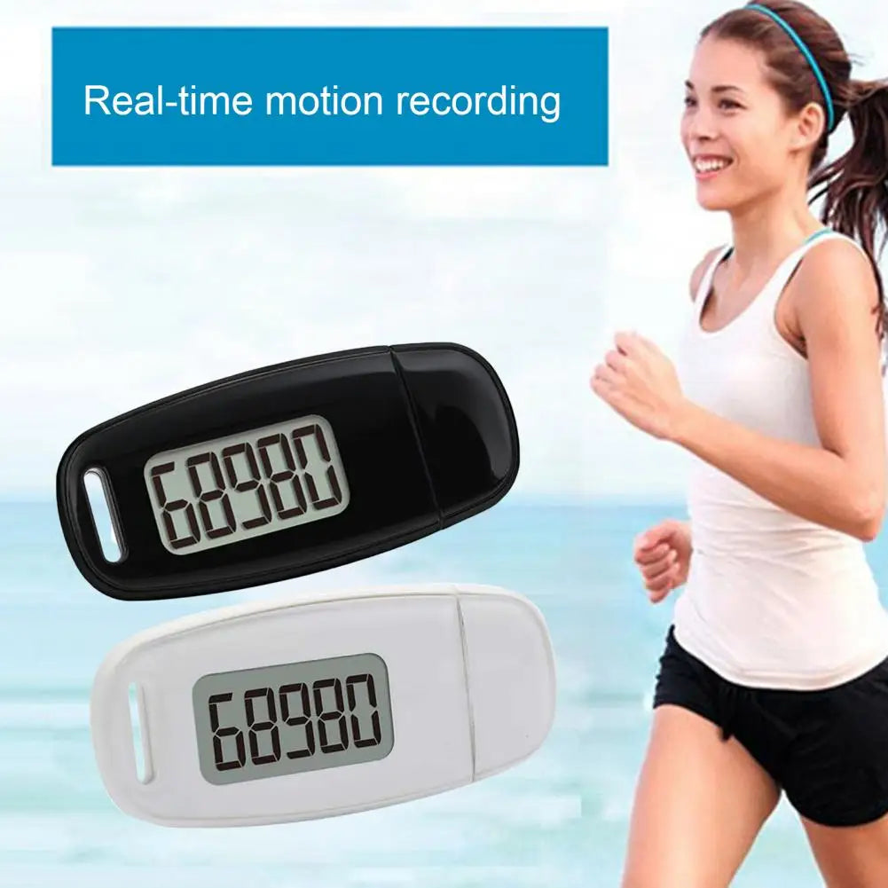 Mini Step Counter Compact Pedometer Compact Rechargeable 3d