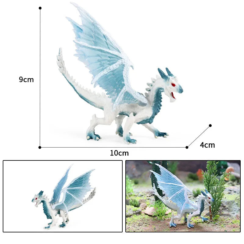 simulation dragon figurines model Savage Flying Magic Dragon