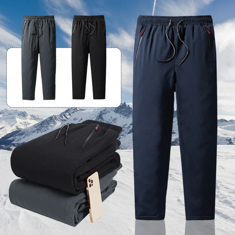 Men Winter Warm Pant Thicken Waterproof Down Cotton