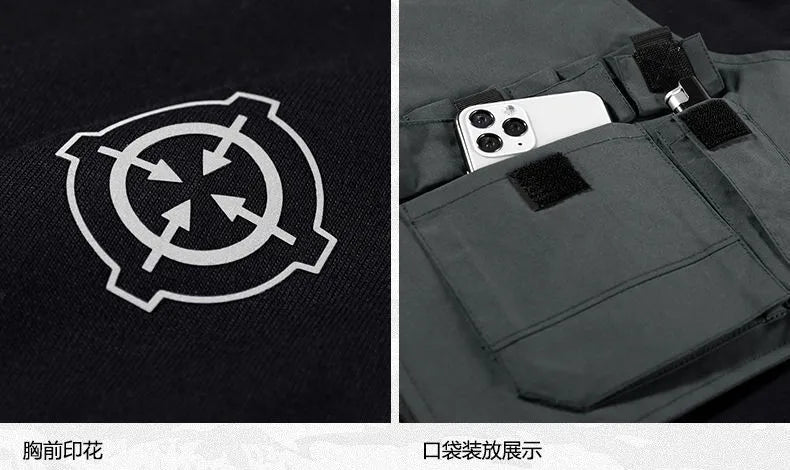 Trendyol Men Black Techwear 100% Cotton Patch Stich