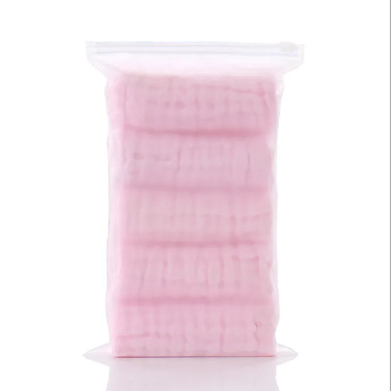 5pcs/lot Muslin 6 layers Cotton Soft Baby Towels