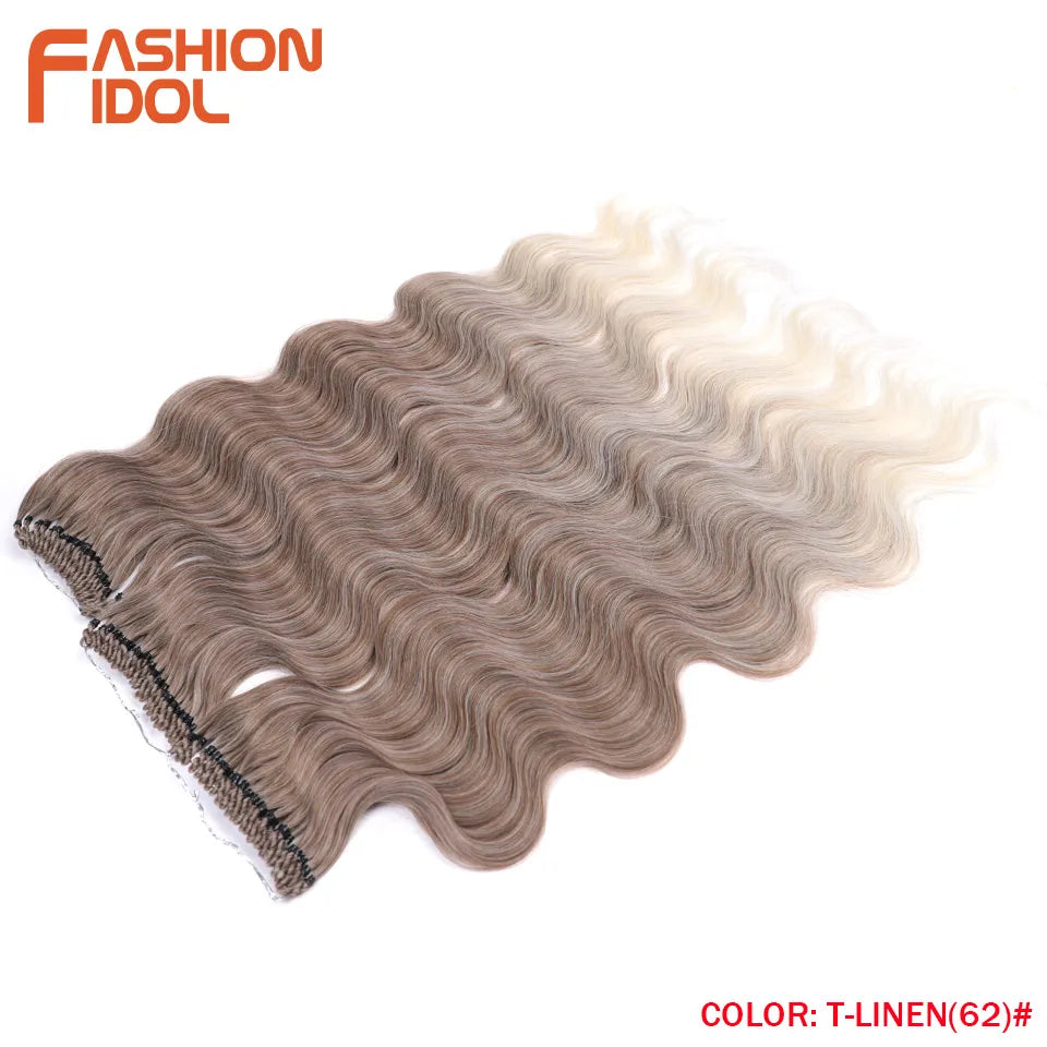 FASHION IDOL 24 Inch Body Wave Crochet Hair