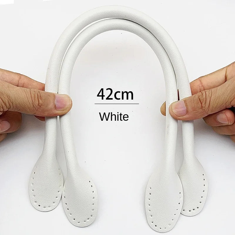 2 Pcs Detachable PU Leather bag Handle Lady