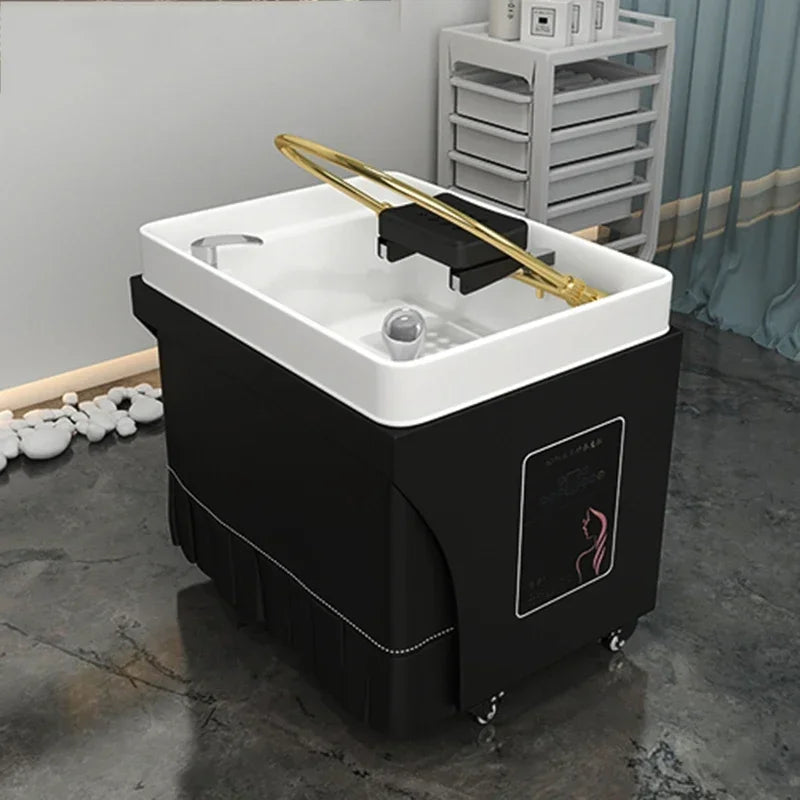 Head Spa Shampoo Chair Hair Stylist Sink Steam