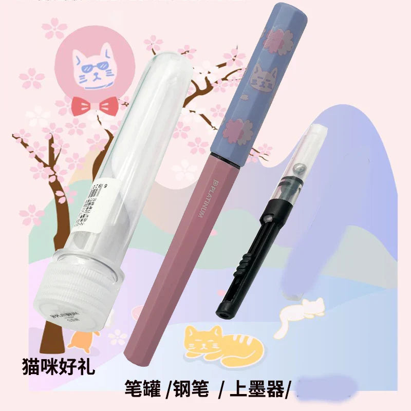 Japanese Plantinum small meteor pen student lovely girl