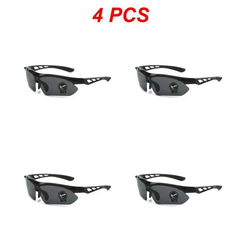 1/2/4PCS Outdoor Men Cycling Sunglasses Road Mountain Riding