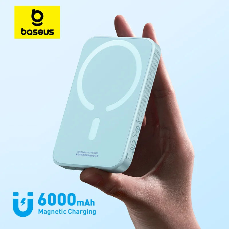 Baseus 20W Magnetic Wireless Charging 6000mAh Power Bank,