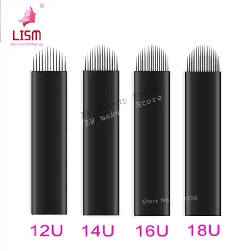 500pcs 0.18mm Microblading Needles Agulhas Lamina Tattoo Blades
