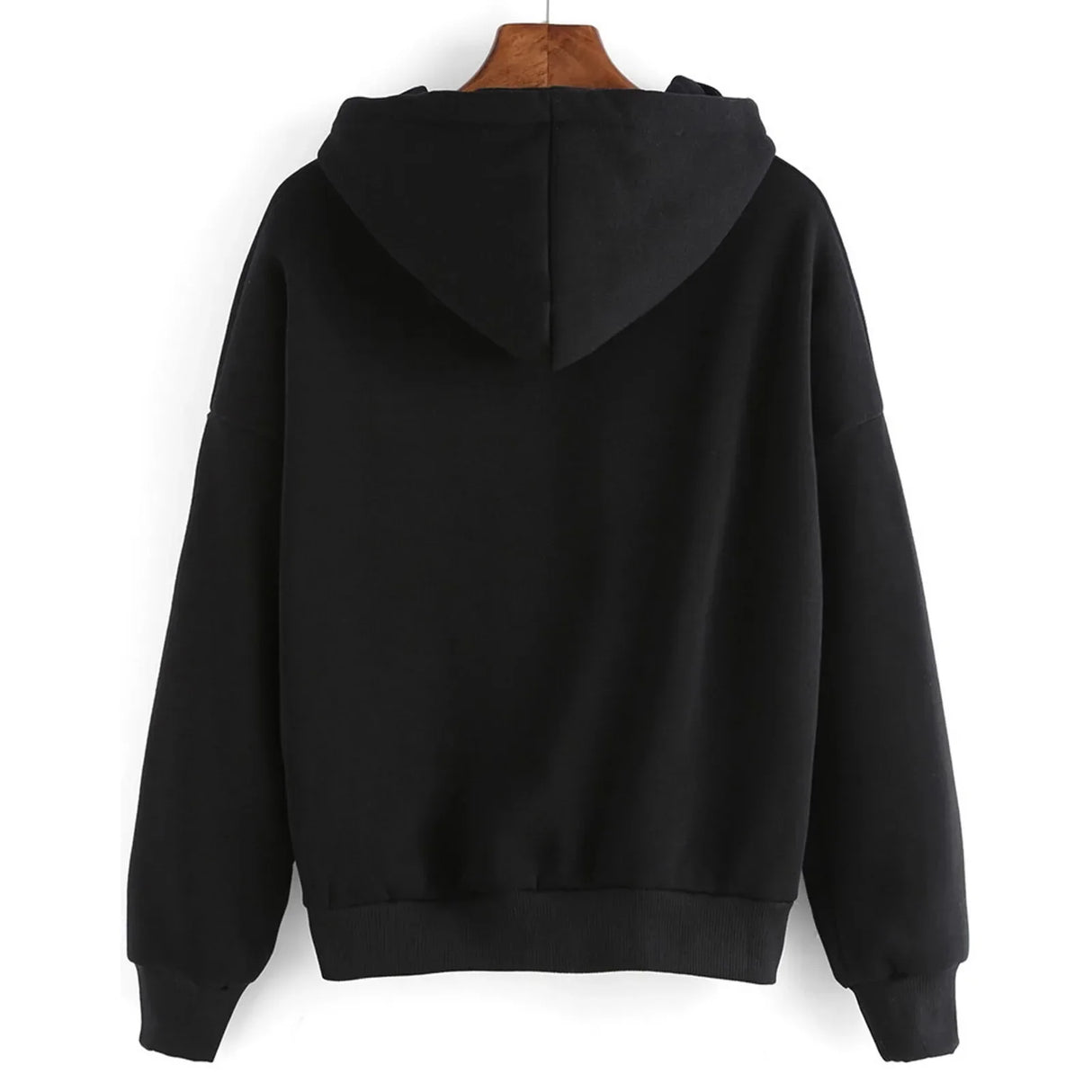 Plus Size Womens Fashion Long Sleeve Hoodie Sweatshirt