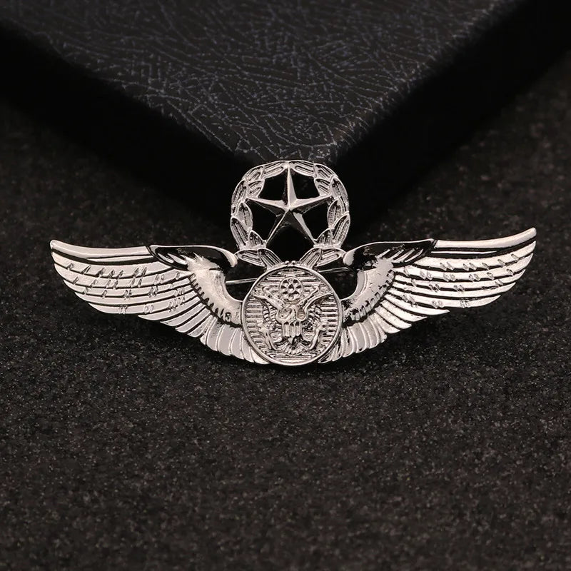 Classic Men Brooches Vintage WWII USAF Wings Military