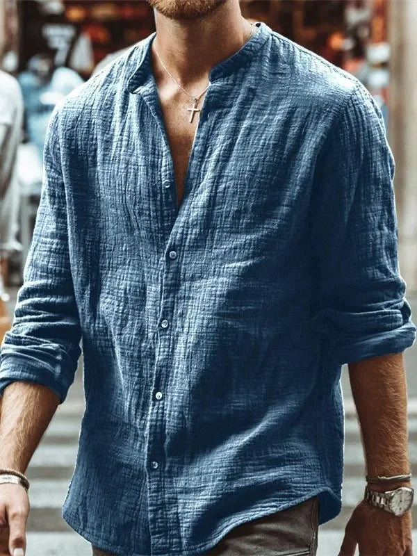 Men Clothing 2022 Spring Men's Shirts Loose Cotton