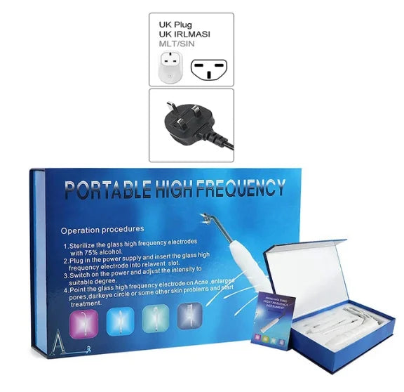 Four-tube electrode skin care rod portable high-frequency facial